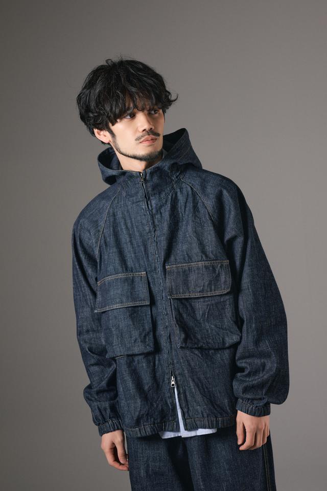 HOODED DENIM BROUSON