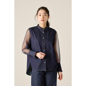 AURALEE / オーラリー | SILK LOAN BAND COLLAR SHIRTS シルク バンド