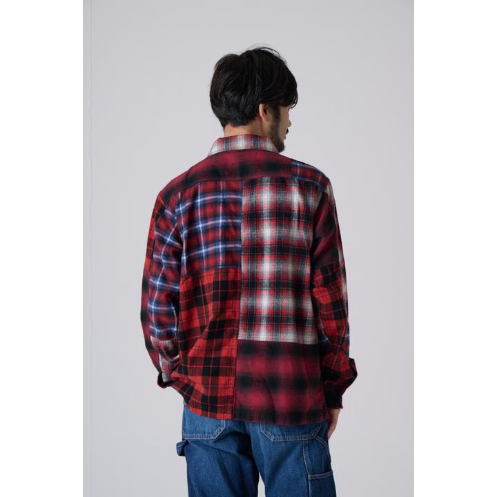 PATCHWORK FLANNEL SHIRT