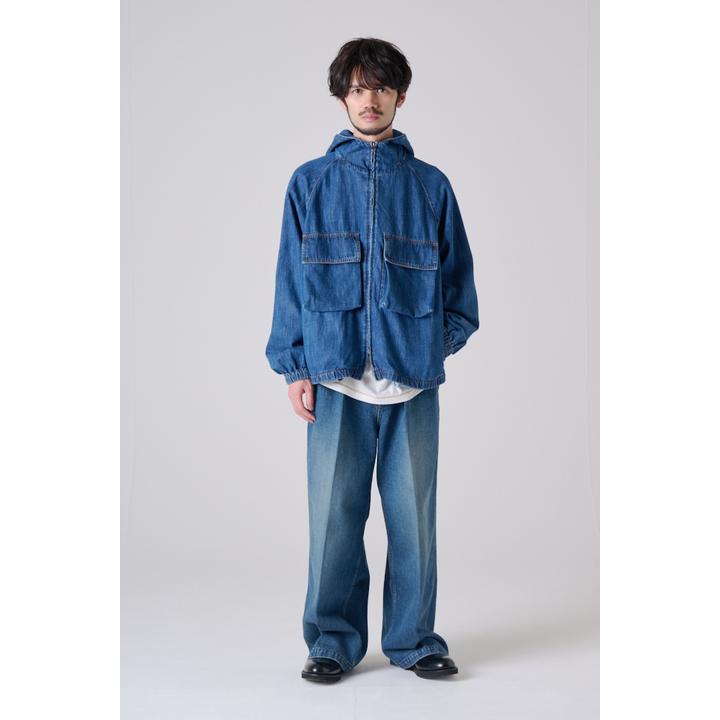 2 TUCK WIDE DENIM TROUSER