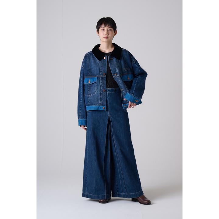 SAILOR CULOTTES WIDE DENIM PT