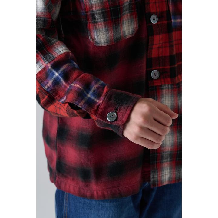 PATCHWORK FLANNEL SHIRT