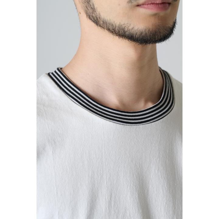 BORDER NECK TEE