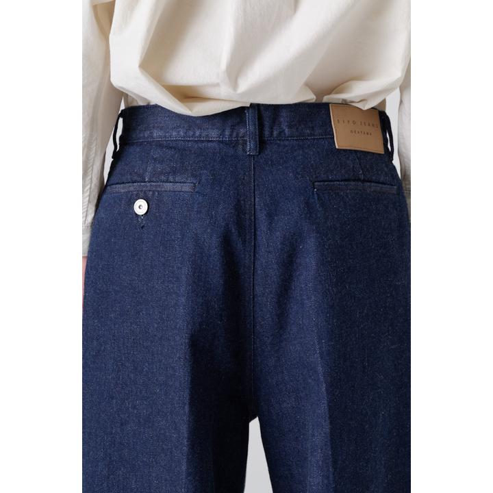 2 TUCK WIDE DENIM TROUSER