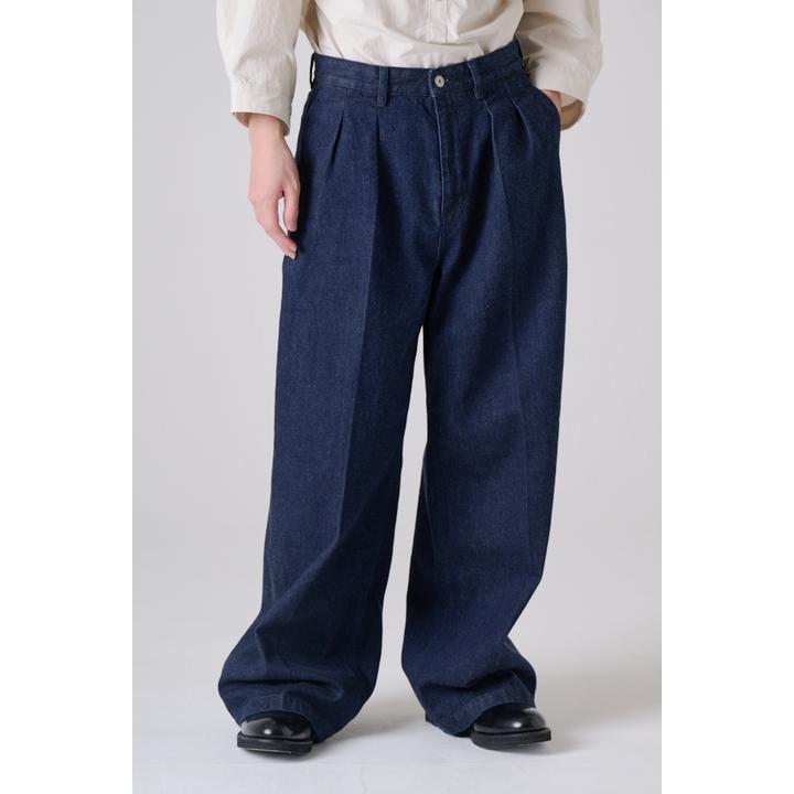 2 TUCK WIDE DENIM TROUSER