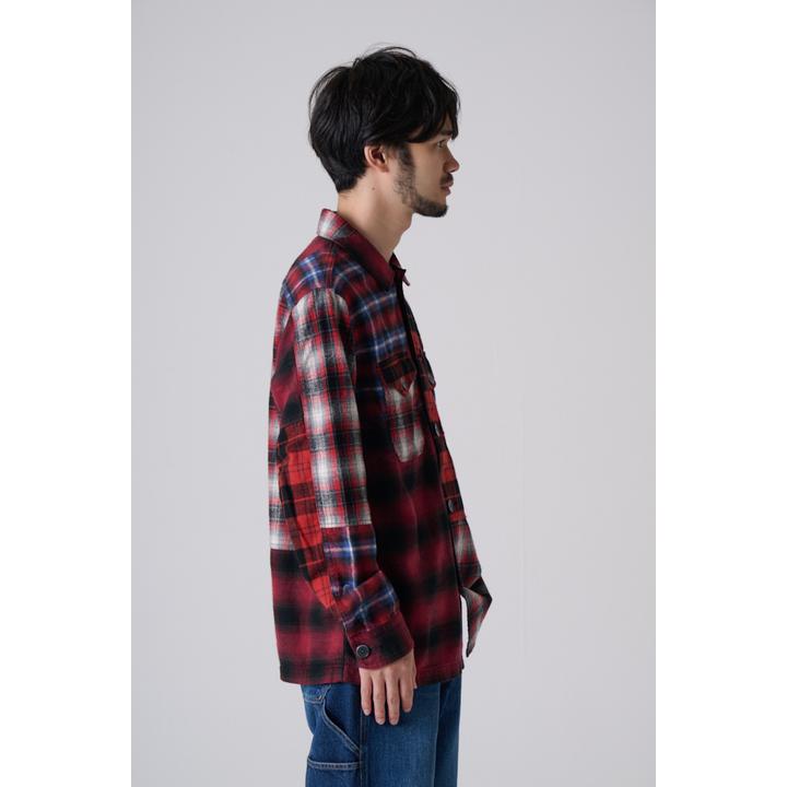 PATCHWORK FLANNEL SHIRT