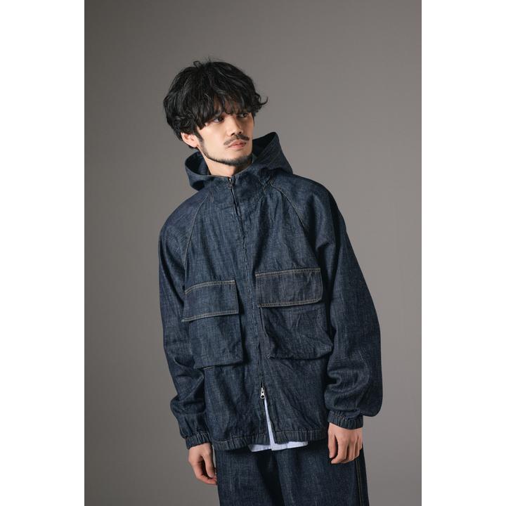 HOODED DENIM BROUSON