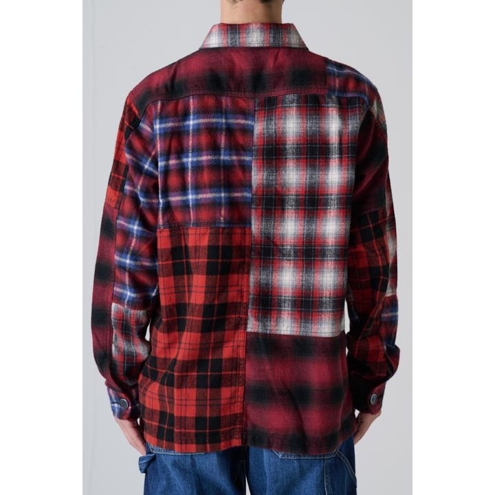 PATCHWORK FLANNEL SHIRT