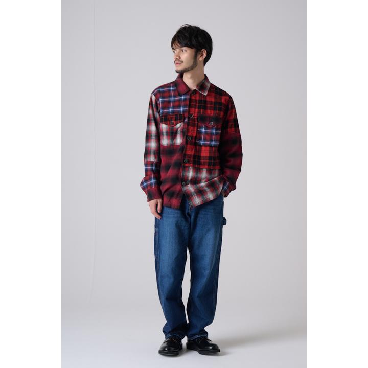 PATCHWORK FLANNEL SHIRT