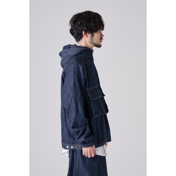 HOODED DENIM BROUSON