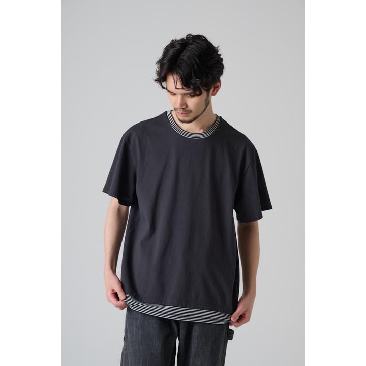 BORDER NECK TEE