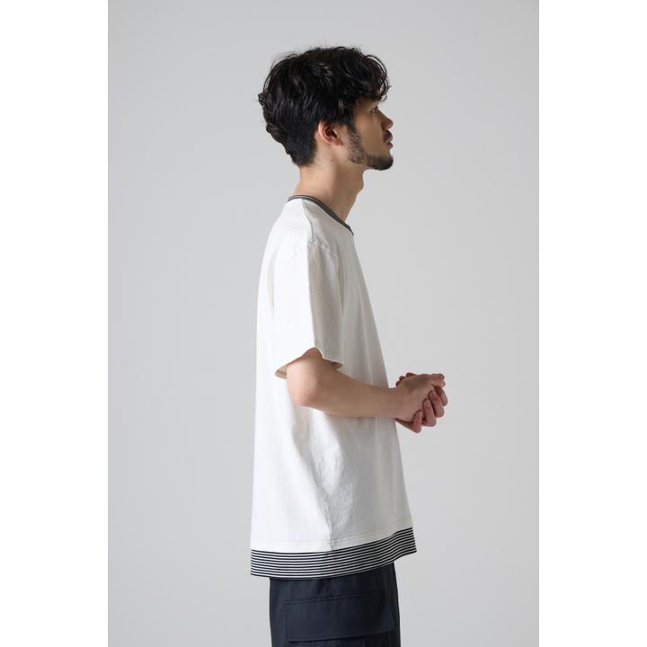 BORDER NECK TEE