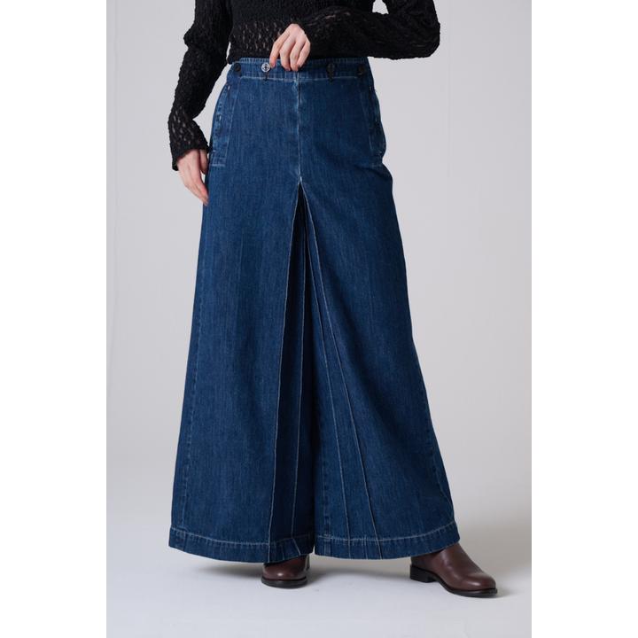 SAILOR CULOTTES WIDE DENIM PT