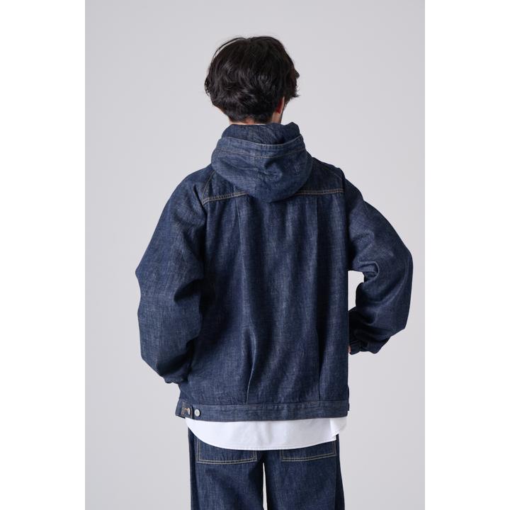 HOODED DENIM BROUSON