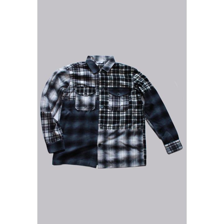 PATCHWORK FLANNEL SHIRT