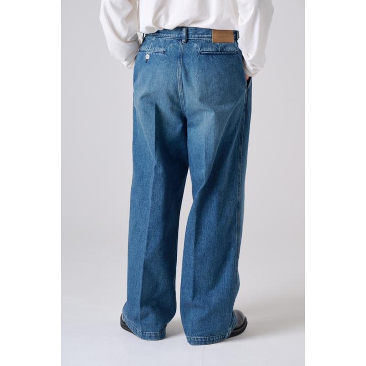 2 TUCK WIDE DENIM TROUSER