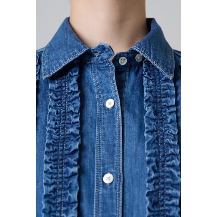 FRILLS WORK DENIM SH